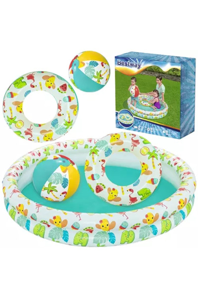 BESTWAY Pool SET 3in1 POOL + BALL + RING 51124