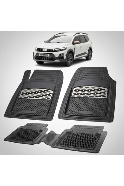 TEAMCAR Συμβατά πατάκια Dacia Jogger 2021-2024 | Ασημί