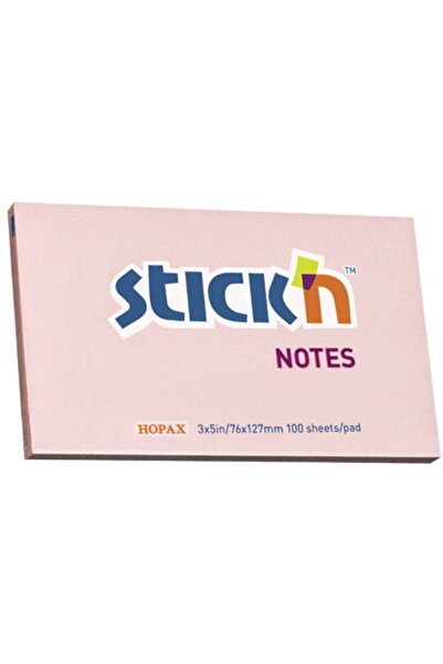Stickn Notes autoadeziv 76 x 127 mm, 100 file, Stick"n - roz pastel