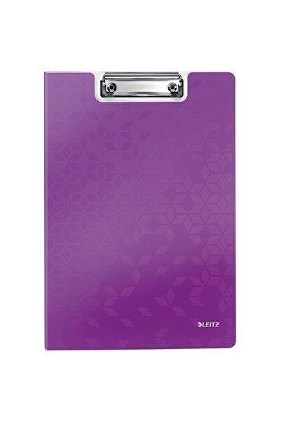 Leitz Clipboard WOW, dublu, polyfoam, A4, 100 coli, mov