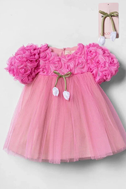 Naka Concept Güllü Tulle Girl's Princess Dress – Tulip Bow Princess Dress