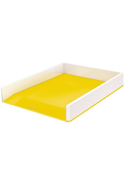 Leitz WOW document tray, PS, A4, dual colors, white-yellow