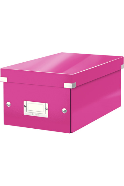 Leitz Cutie depozitare WOW Click & Store, carton laminat, pliabila, cu capac,...