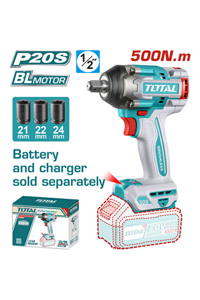 TOTAL 20V 1/2" impact driver
