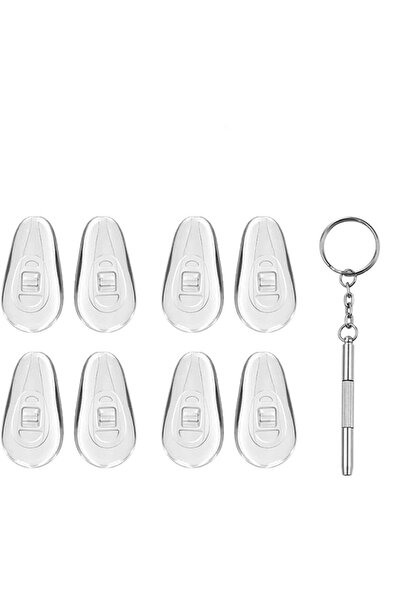 Techsuit Surubelnita de Reparat Ochelarii, 6 x 0.5cm + 8 Pernute Siliconice N...