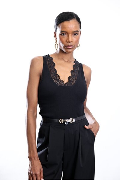 5in1Canpolat Black Lace Pack Corded Fabric Athlete