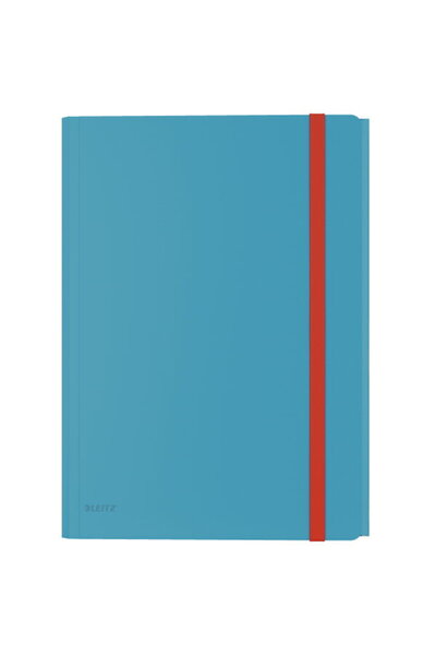 Leitz Mapa cu elastic Cosy, PP, A4, 150 coli, cu buzunar inclus, albastru celest