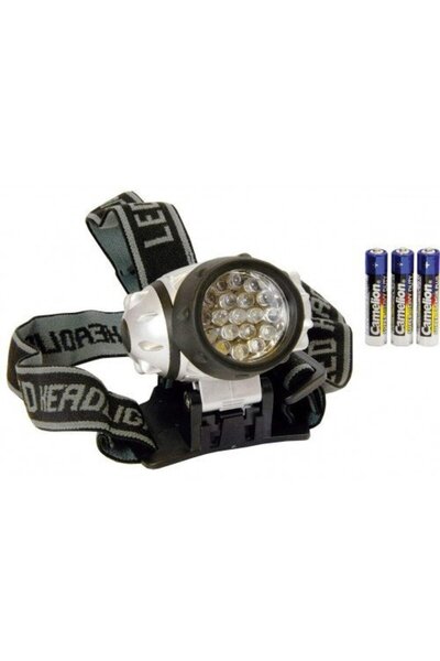 Arcas Lampa frontala 30710005 19 LED + 3 baterii AAA