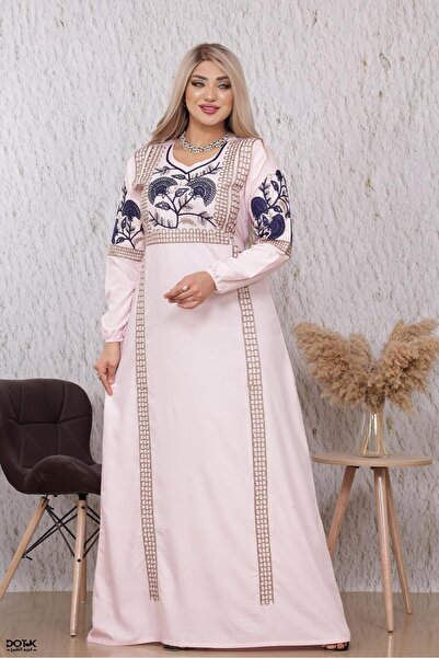 M&O 2 High-quality embroidered Cotton jalabiya with a wonderful design suitab...