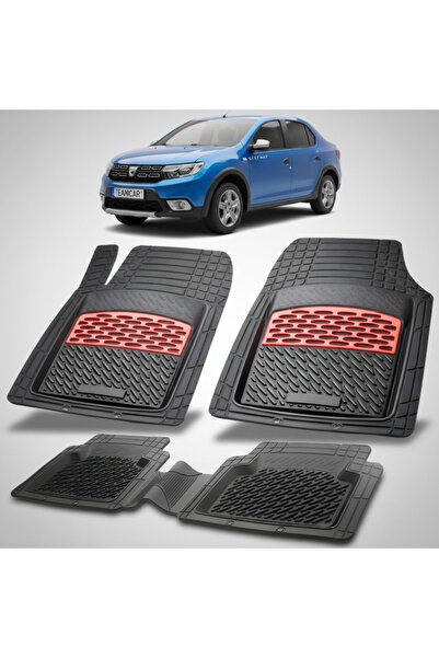 TEAMCAR Συμβατά πατάκια δαπέδου Dacia Logan Stepway 2016-2020 | Κόκκινα