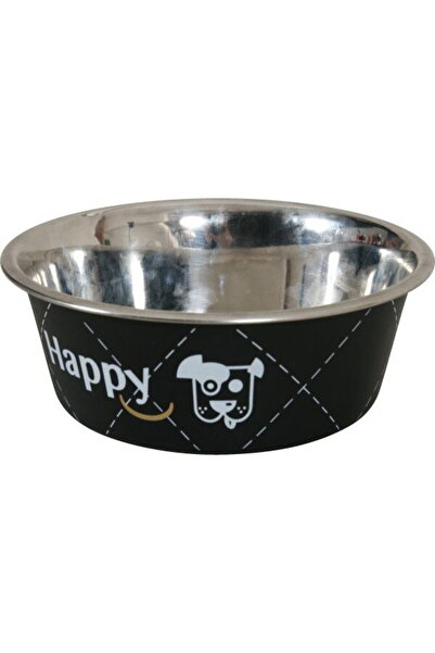 Zolux Stainless steel dog bowl Inox HAPPY 1.5 l black