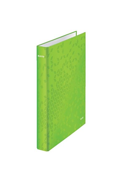 Leitz Caiet mecanic WOW, carton laminat, A4, mecanism 2DR, inel 25 mm, verde
