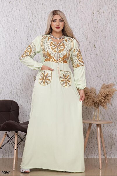 M&O 2 High-quality embroidered Cotton jalabiya with a wonderful design suitab...
