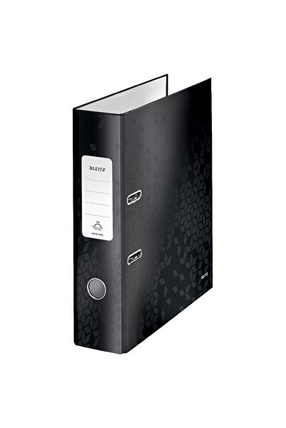 Leitz Biblioraft 180 WOW, laminated cardboard, A4, 80 mm, black