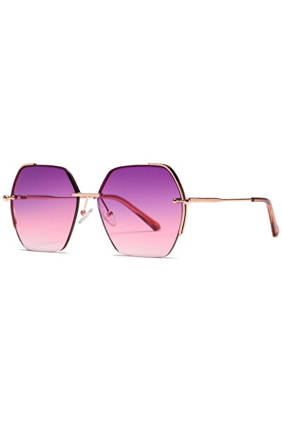Techsuit Ochelari Supradimensionati Femei - (8561) - Rose Gold / Purple / Red