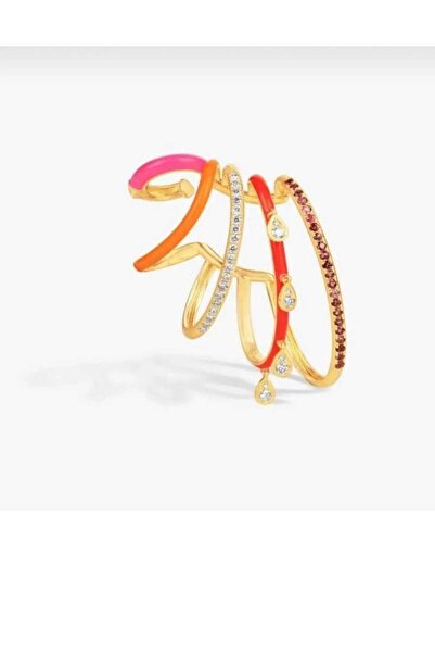 Bubbleatelier Multi-Colored Stone Detail Earcuff