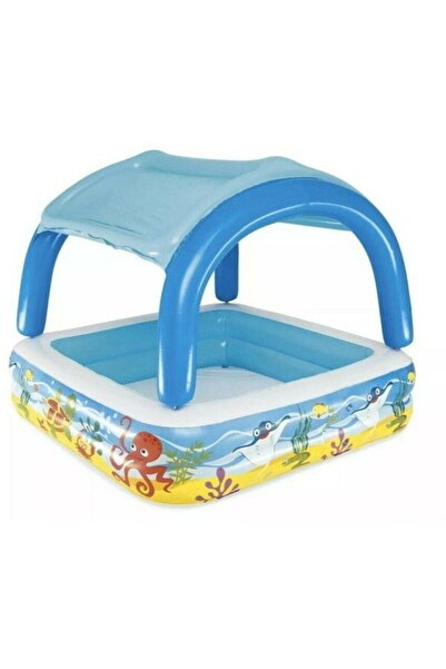 BESTWAY Piscina cu copertină 140 + 140 + 122 cm