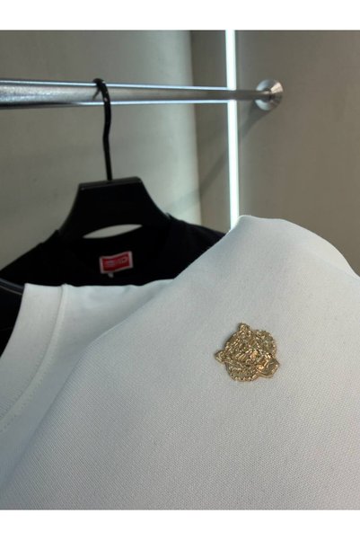 JESSE STORY Men's - Women's Unisex Special Gold Badge Design T-shirt (JS26KNZ001) 100% Cotton
