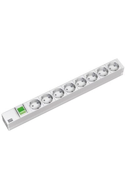 Bachmann Prelungitor PDU 8 prize Schuko, 2 metri, alb