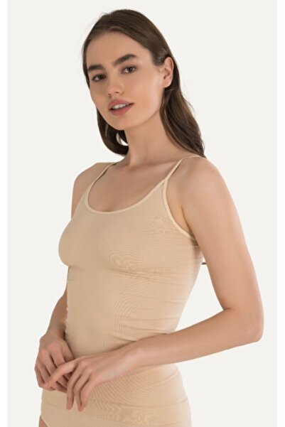 NBB Tricou cu bretele cu șnur pentru femei, cu decolteu în U, Slim D fără cus...