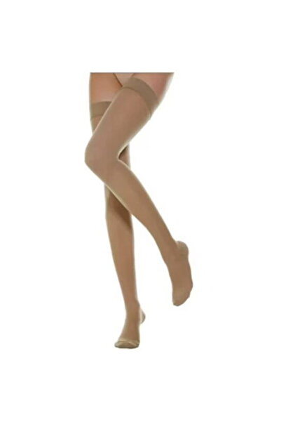 RELAXSAN Ciorapi compresivi cu banda M2170, compresie puternica, Bej (Marime: 2)