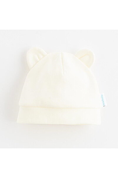 NEW BABY SHOP Căciulă pentru bebeluși, crem , din bumbac , mărimea 80 (9-12 l...