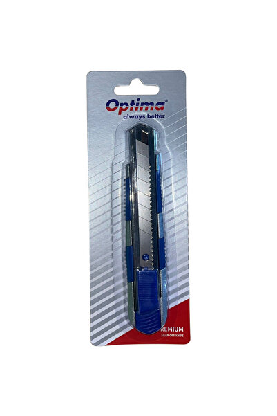 Optima Cutter Premium, lama 18mm otel carbon, sina metalica, zinc cu rubber grip