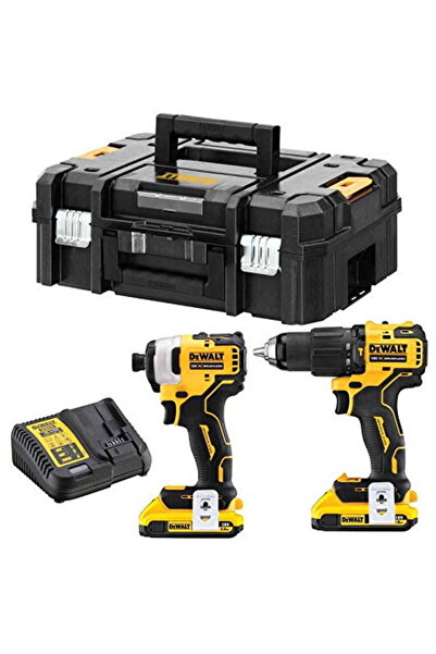 Dewalt Impact drill tool kit DCK2062D2T, 18 Volt, (YELLOW/BLACK, 2x Li-ion