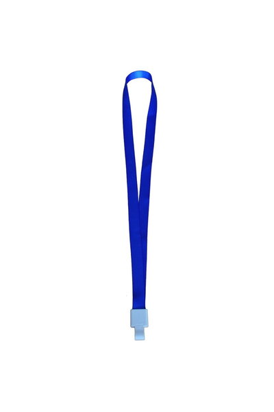 Kejea Lanyard textil, 15mm latime,snap clip, - albastru