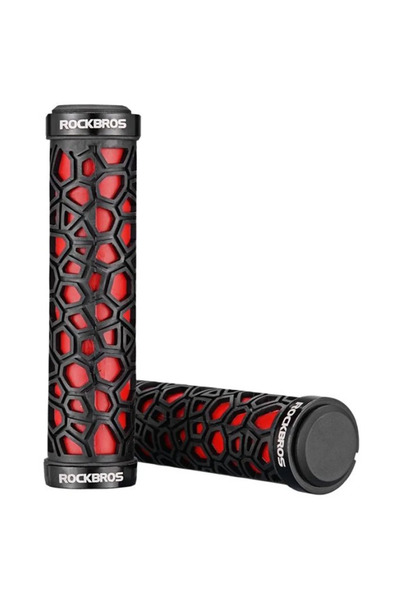 ROCKBROS Mânere de bicicletă ARD 2017-14 - negre și roșii