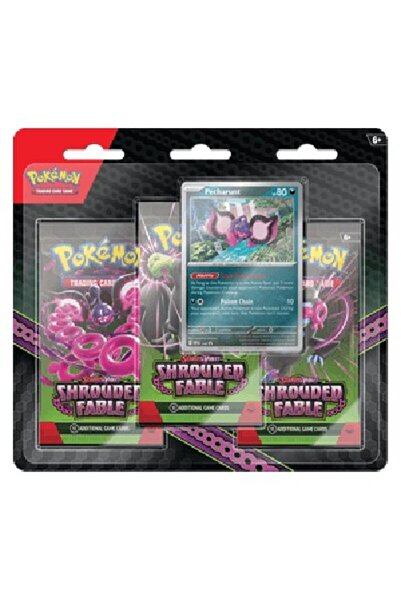 Pokemon Shrouded Fable: Pecharunt Blister pachet de 3