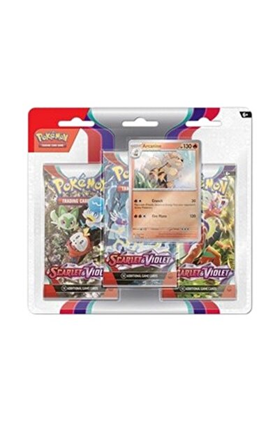 Pokemon Scarlet & Violet: Arcanine Blister pachet de 3