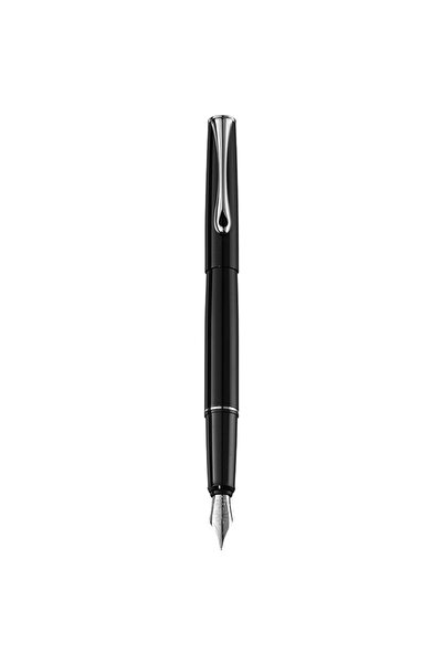Diplomat Esteem - Black Lacquer - stilou cu penita M, din otel inoxidabil