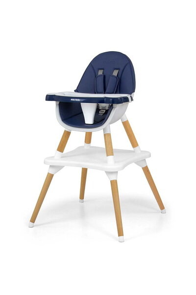 Milly Mally Scaun de masă 2 în 1 Malmo bleumarin