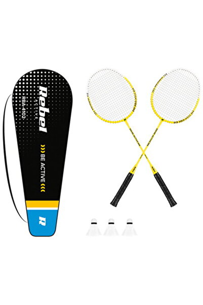 Rebel Set 2 Palete Badminton, 3 fluturasi, Husa, ACTIVE RBA-4102