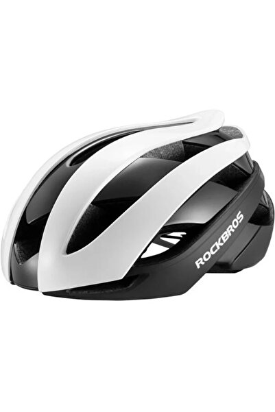 ROCKBROS Cască de bicicletă 10110004002, mărimea M - alb și negru