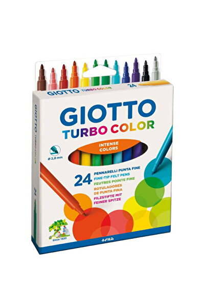 Giotto Washable pen, 2.8mm tip, 24 pcs/blister, Turbo Color