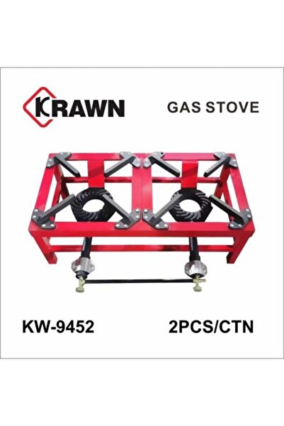 KRAWN موقد غاز بشعلتين