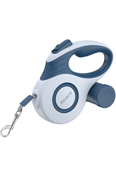ROJECO Lesă retractabilă automată pentru câini A12 5M (albastră)