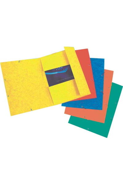 Esselte Mapa LUX din carton cu elastic, - galben