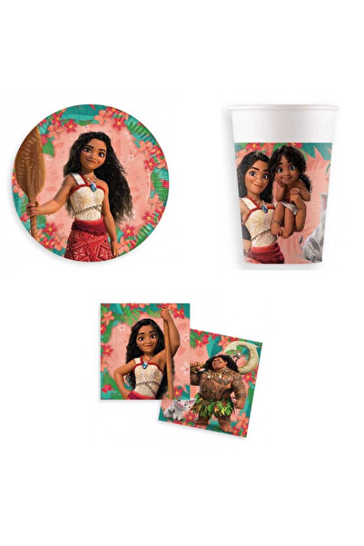 Vaiana Set de accesorii pentru petreceri pentru copii, format din 36 de piese...