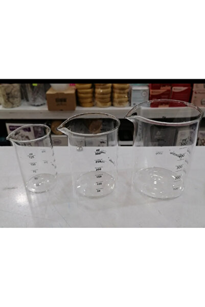 Ckc Cambu Borosilikat 3'lü Ölçü Kabı / 500 ml-300 ml -125 ml ( üçlü set )