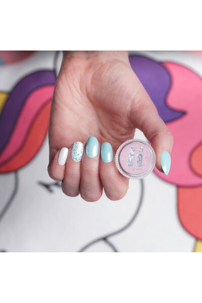 HI HYBRID Glam Pyłek na paznokcie #511 Silver Dust 0.6g