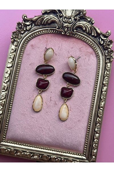 MİOSA 316L Steel Zr Model Dangle Earrings