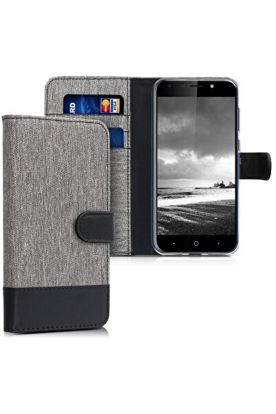 KWmobile Case for ZTE Blade A6, Textile, Grey, 44462.22