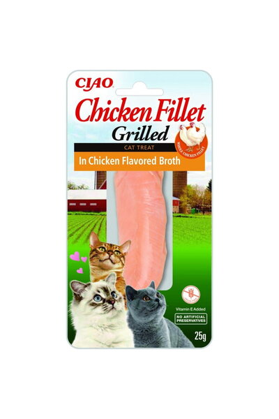 Inaba File de pui la grătar în supă cu aromă de pui - recompense pentru pisic...