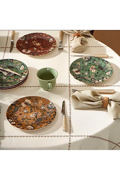 shop Karaca Lorien 6 Parça Porselen Pasta Seti 19 cm