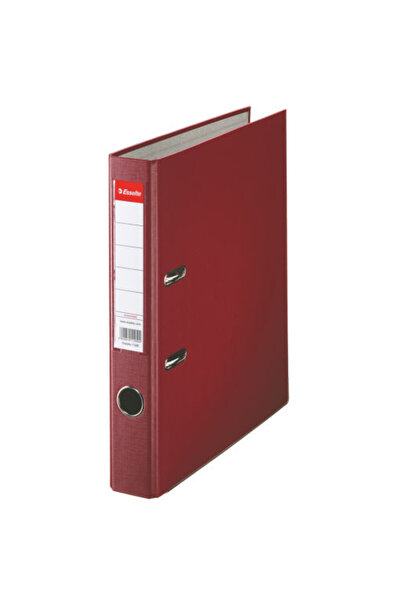 Esselte A4 file, PP laminated, metal edge, 50 mm, Economy - burgundy