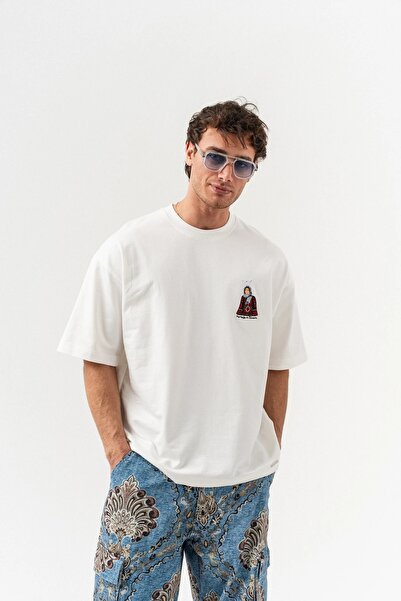 go gang own Μπλουζάκι με λεπτομέρεια κέντημα τοτέμ και λαιμόκοψη ποδηλάτου ov...