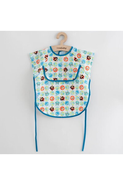 NEW BABY SHOP Șorț-bavetă pentru bebeluși New Baby 42x35 cm albastru